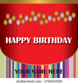 Back Drop for Happy Birthday
