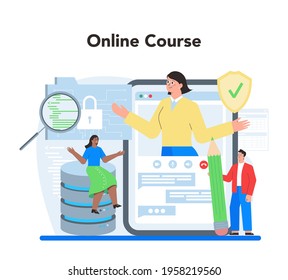 Back end development online service or platform. Software development