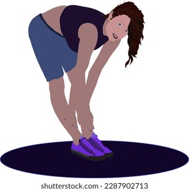 
Back exercises in the position of bending to the ground
