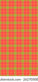 Back fabric vector seamless, velvet tartan textile background. Thread pattern texture plaid check in tomato and red colors palette.