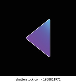Back Filled Arrow blue gradient vector icon