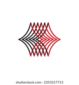 Back and fort arrow logo design vector