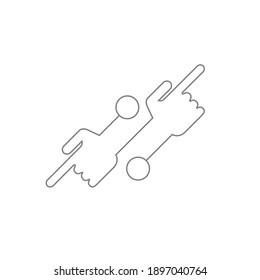 back and forth finger diagonal movement