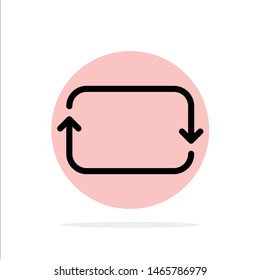 Back, Front, Twitter, Sets Abstract Circle Background Flat color Icon. Vector Icon Template background