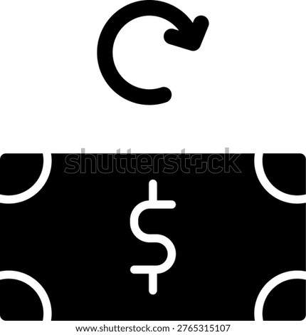 Back Glyph Icon Vector Design