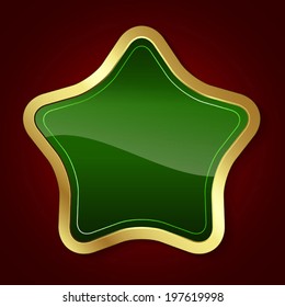Back ground with Golden star