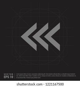 Back Icon - Black Creative Background - Free vector icon