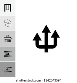 Back icon. collection of 6 back filled and outline icons such as swing. editable back icons for web and mobile.