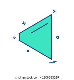 Back icon design vector