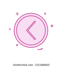 back icon design vector