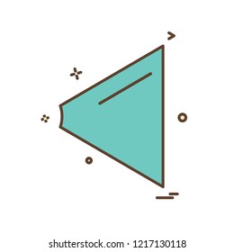 Back icon design vector