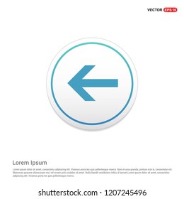 Back Icon Hexa White Background icon template - Free vector icon