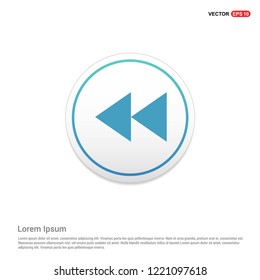 Back Icon Hexa White Background icon template - Free vector icon