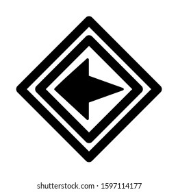 back icon isolated sign symbol vector illustration - high quality black style vector icons
