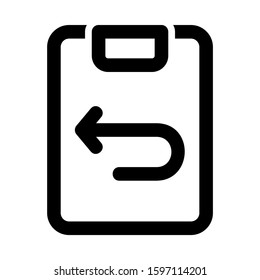 back icon isolated sign symbol vector illustration - high quality black style vector icons
