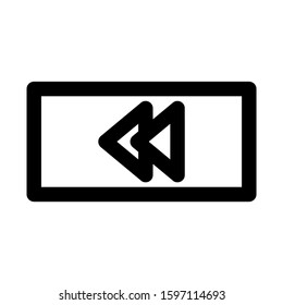 back icon isolated sign symbol vector illustration - high quality black style vector icons
