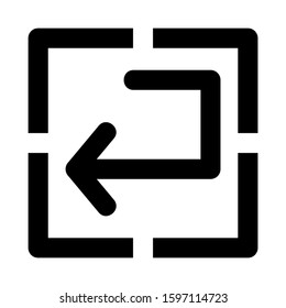 back icon isolated sign symbol vector illustration - high quality black style vector icons
