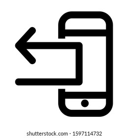 back icon isolated sign symbol vector illustration - high quality black style vector icons
