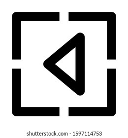 back icon isolated sign symbol vector illustration - high quality black style vector icons
