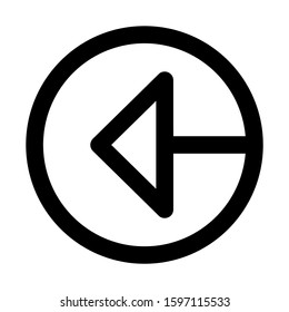 back icon isolated sign symbol vector illustration - high quality black style vector icons

