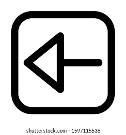 back icon isolated sign symbol vector illustration - high quality black style vector icons
