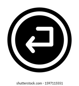 back icon isolated sign symbol vector illustration - high quality black style vector icons
