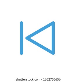 Back icon. Line design template