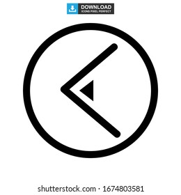 back icon or logo isolated sign symbol vector illustration - high quality black style vector icons
