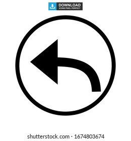 back icon or logo isolated sign symbol vector illustration - high quality black style vector icons
