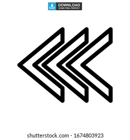 Icono posterior o logotipo símbolo de signo aislado Ilustración vectorial - Iconos vectoriales de estilo negro de alta calidad
