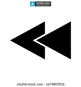back icon or logo isolated sign symbol vector illustration - high quality black style vector icons
