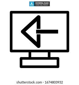 back icon or logo isolated sign symbol vector illustration - high quality black style vector icons
