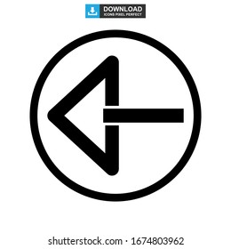 back icon or logo isolated sign symbol vector illustration - high quality black style vector icons
