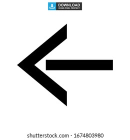 back icon or logo isolated sign symbol vector illustration - high quality black style vector icons
