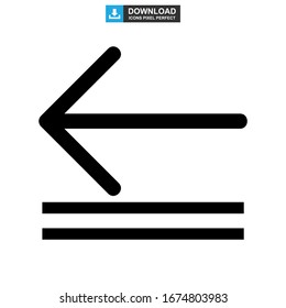 back icon or logo isolated sign symbol vector illustration - high quality black style vector icons
