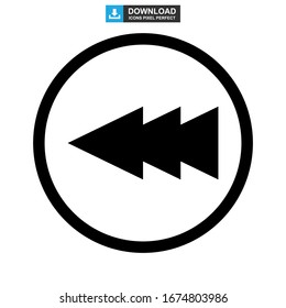 back icon or logo isolated sign symbol vector illustration - high quality black style vector icons
