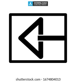 back icon or logo isolated sign symbol vector illustration - high quality black style vector icons
