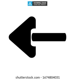 back icon or logo isolated sign symbol vector illustration - high quality black style vector icons
