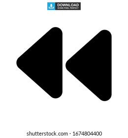 back icon or logo isolated sign symbol vector illustration - high quality black style vector icons
