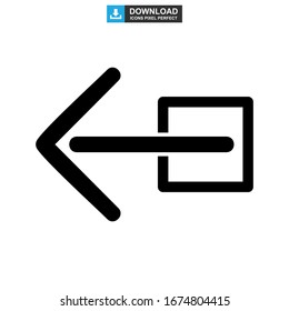 Icono posterior o logotipo símbolo de signo aislado Ilustración vectorial - Iconos vectoriales de estilo negro de alta calidad

