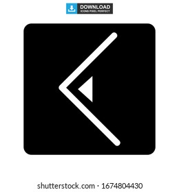 back icon or logo isolated sign symbol vector illustration - high quality black style vector icons
