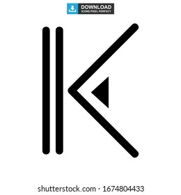 back icon or logo isolated sign symbol vector illustration - high quality black style vector icons

