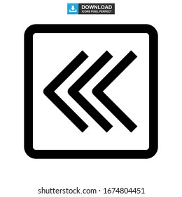Icono posterior o logotipo símbolo de signo aislado Ilustración vectorial - Iconos vectoriales de estilo negro de alta calidad

