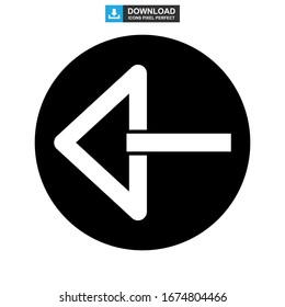 back icon or logo isolated sign symbol vector illustration - high quality black style vector icons
