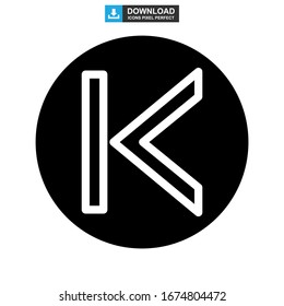 back icon or logo isolated sign symbol vector illustration - high quality black style vector icons

