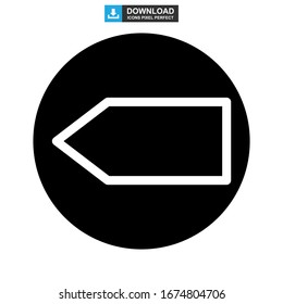 back icon or logo isolated sign symbol vector illustration - high quality black style vector icons
