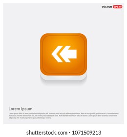 Back Icon Orange Abstract Web Button
