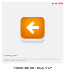 Back Icon Orange Abstract Web Button