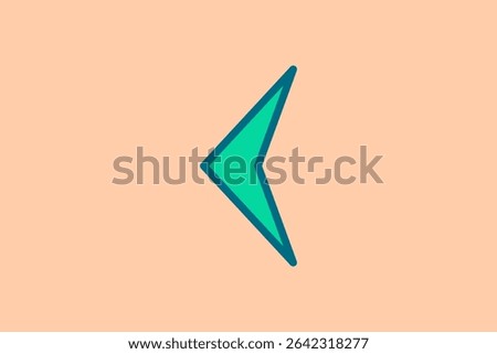 Back icon. icon related to UI elements. suitable for web site, app, user interfaces,element, printable etc. flat line icon style. simple vector design editable