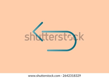 Back icon. icon related to UI elements. suitable for web site, app, user interfaces,element, printable etc. line icon style. simple vector design editable